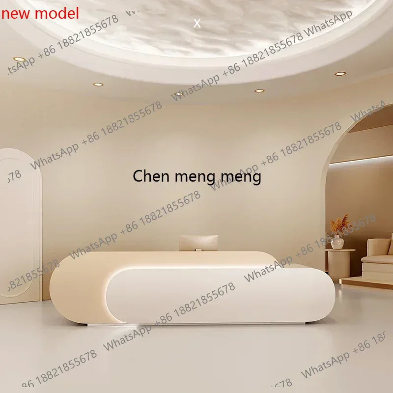 Office Furniture Store - A74Cream Style Beauty Salon Reception Desks
