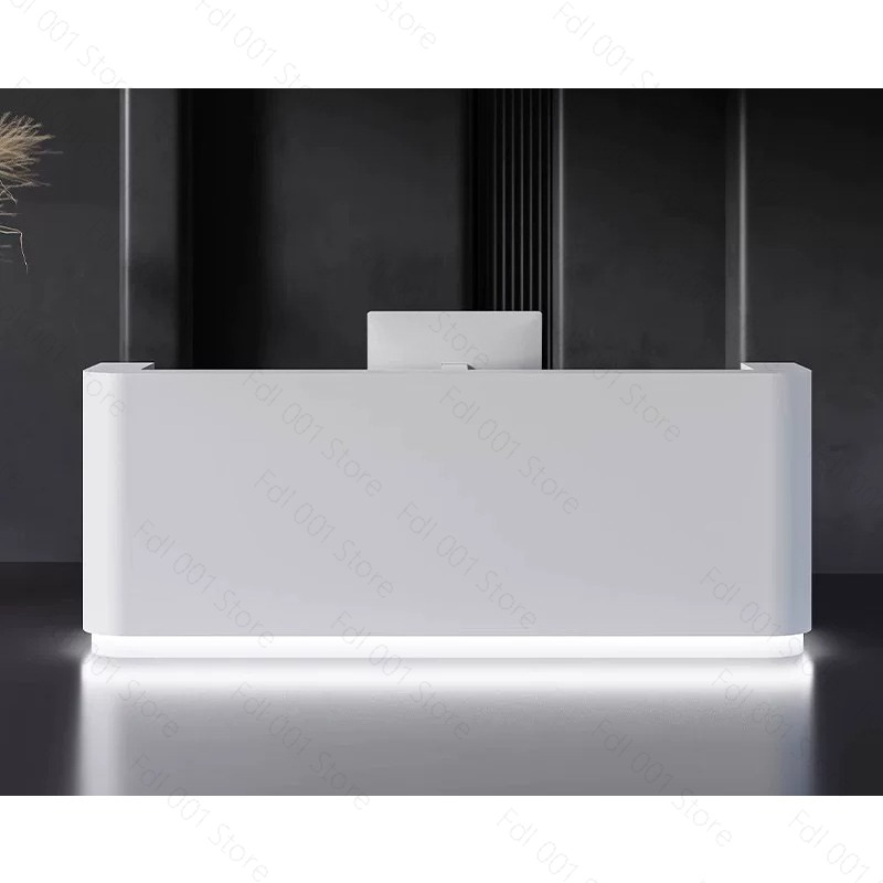 Office Furniture Store - Simple Modern Reception Desk Paint Front