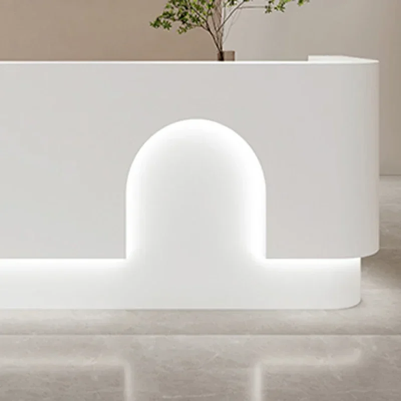 Office Furniture Store - Italian Style Simplicity Reception Desks Beauty