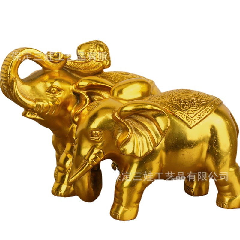 Brass Ornaments Pair of Elepha - огляд і ціна Office Furniture Store
